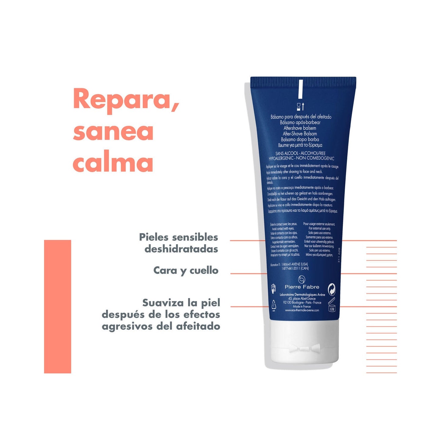 Avène Men Bálsamo After-Shave 75ml