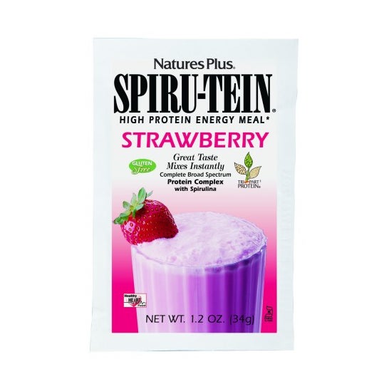 NaturesPlus Spiru Tein Fresa Sobre 34 g