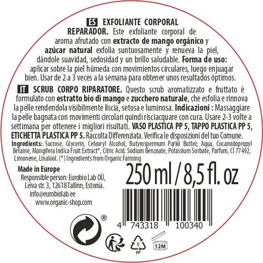 Organic Shop Exfoliante Corporal Mango de Kenia 250ml