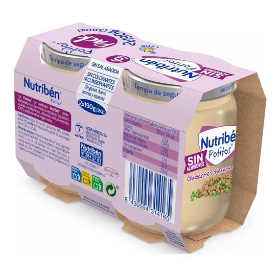Nutriben Potito Duo Guisantes Con Jamon 190g