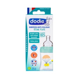 Dodie Biberón Sensation 0-6m Air Tortuga 150ml