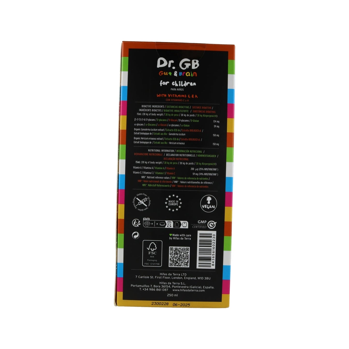 Hifas da Terra Dr. GB Jarabe Infantil Vegano 250ml