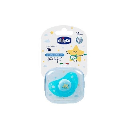 Chicco® Mr Wonderful chupete silicona 12m+ 1ud