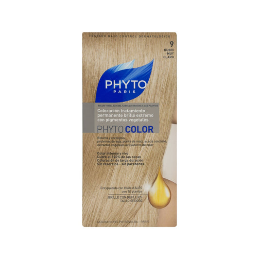 Phyto tinte color 9 rubio muy claro 1ud