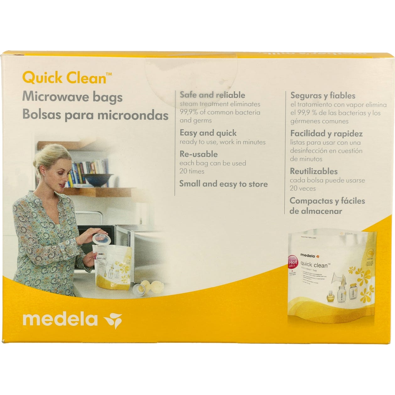 Medela Bolsa para microondas Quick Clean 5uds