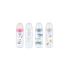 Nuk First Choice+ Biberón Control de Temperatura Flow Control Silicona 6-18M 300ml