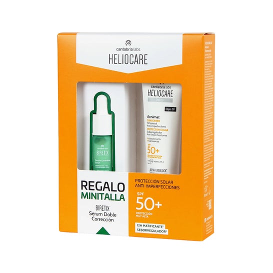 Heliocare Pack Acnimat Spf50+ + Biretix Sérum