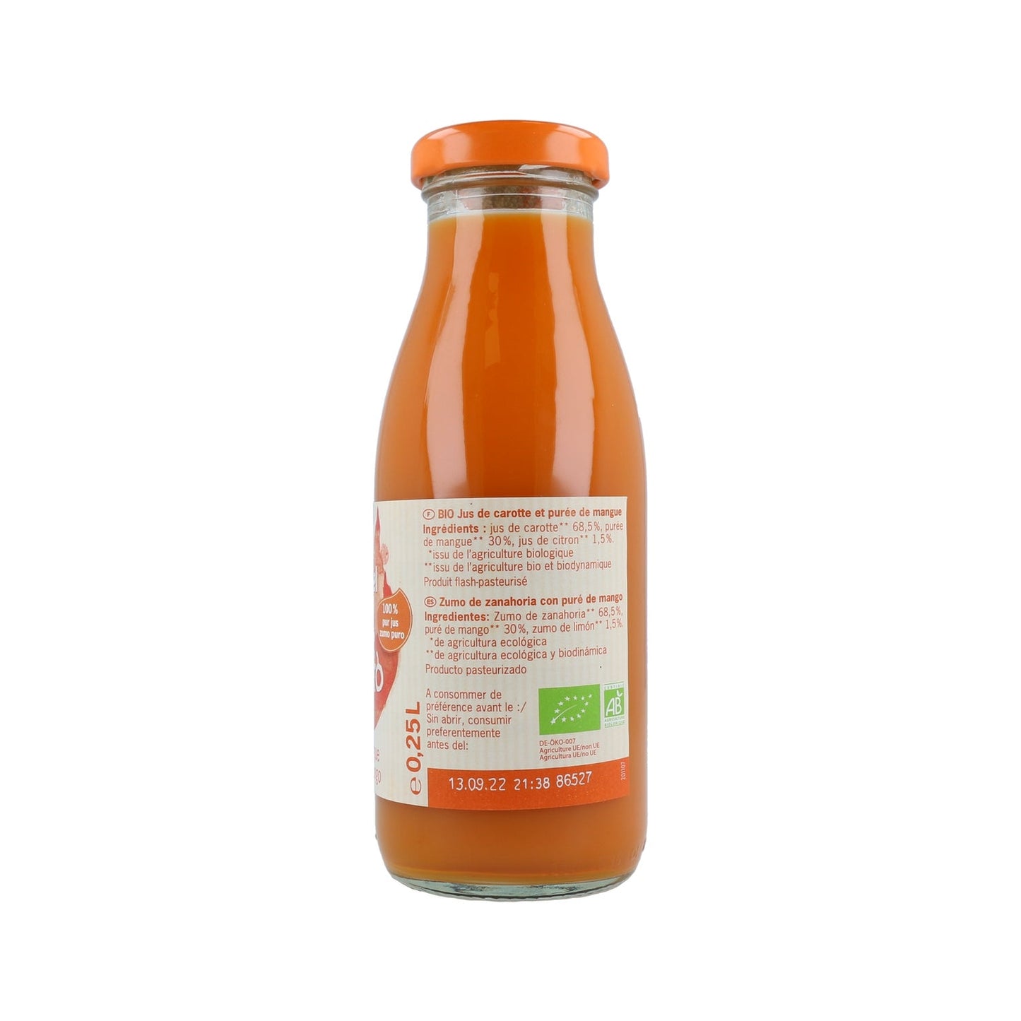 Voelkel Zumo Zanahoria y Mango Bio 250ml