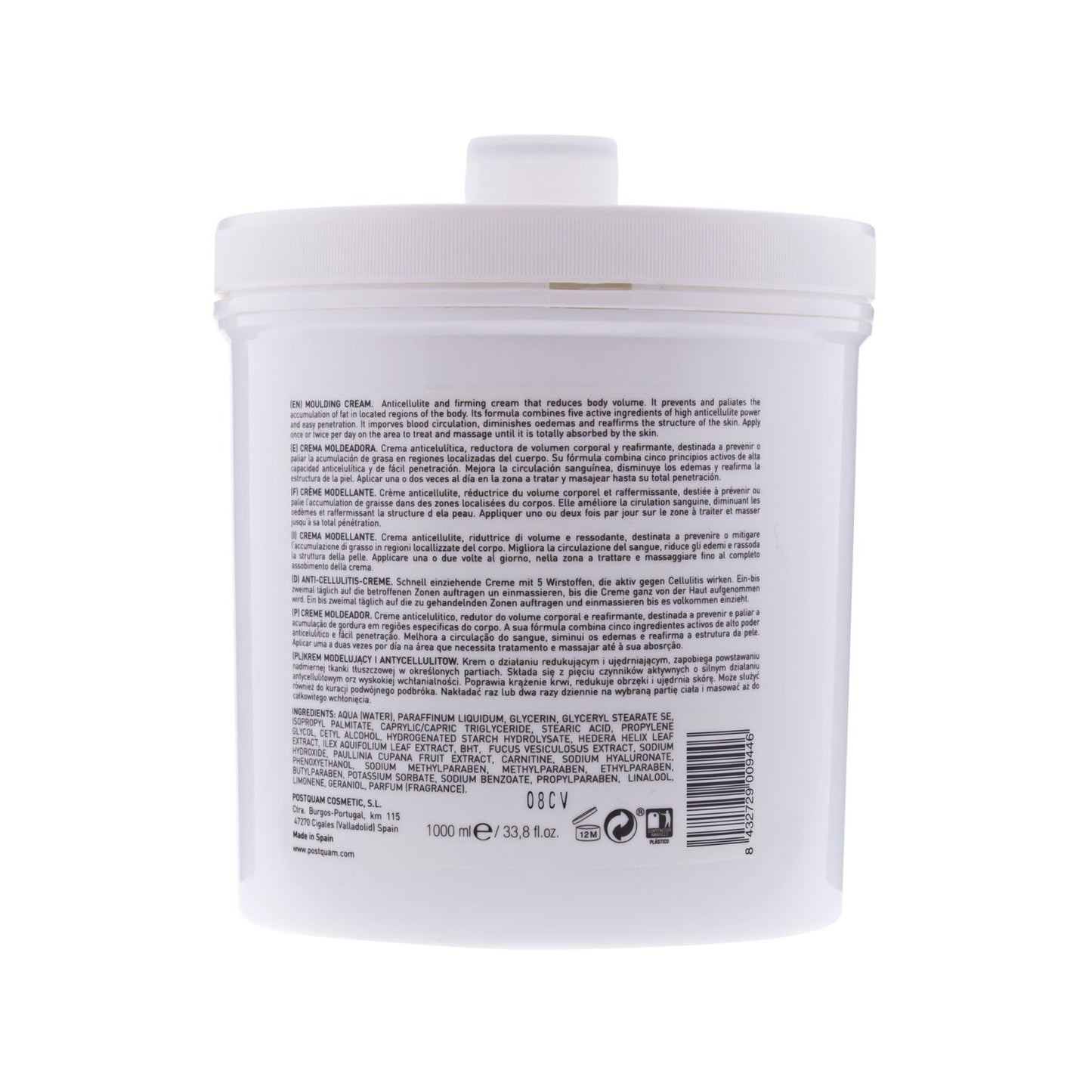Postquam Crema Moldeadora Corporal 1000ml