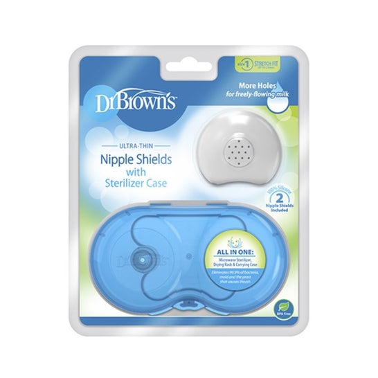 Dr Brown's Pack Pezonera Silicona Caja Esterilizadora
