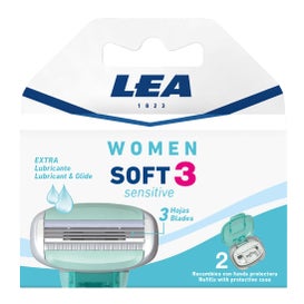 Lea Recambios Woman Soft3 Sensitive 2uds