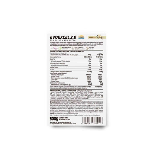 HSN Evoexcel 2.0 Whey Protein Isolate + Concentrate Vainilla 500g