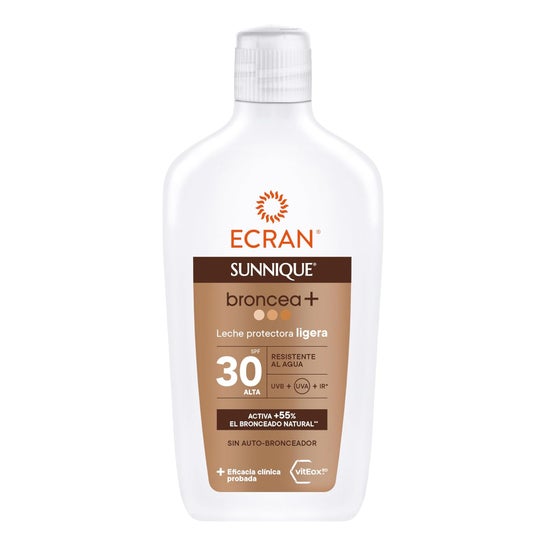 Ecran Sunnique Broncea Leche Protectora Spf30 200 ml