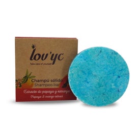 Lovyc Champú Sólido Papaya y Naranja 50 g
