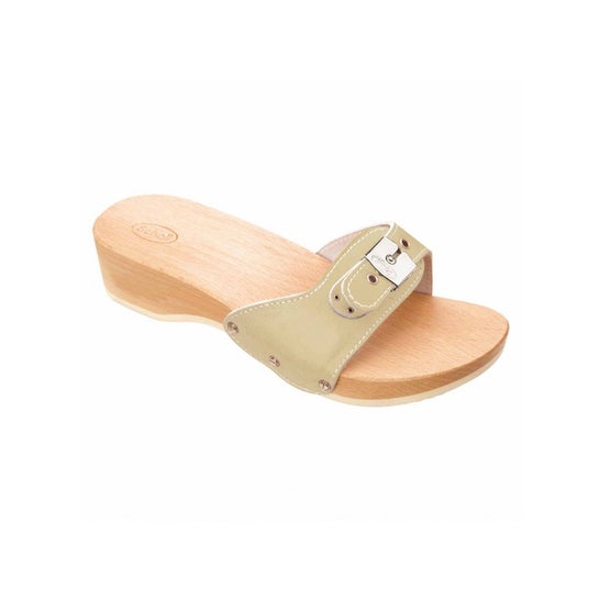 Scholl Pescura Heel Original Sandalia Arena Talla 42 1 Par