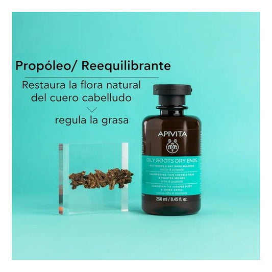 Apivita Capilar Champú Raíces Grasas y Puntas Secas 250ml