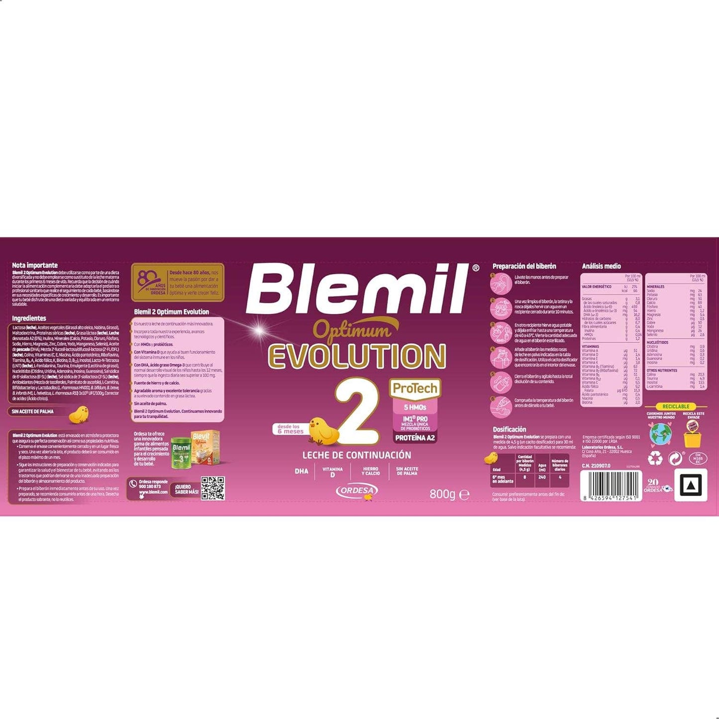 Blemil 2 Optimun Evolution 2x800g
