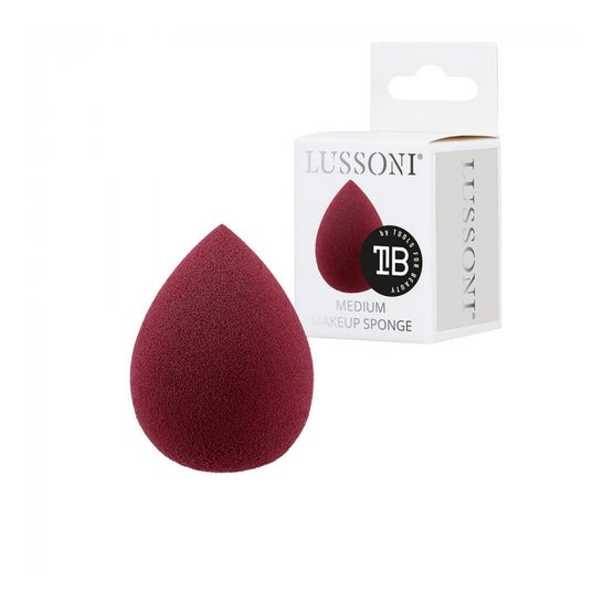 Lussoni Raindrop Makeup Sponge Medium Burgundy 1ud