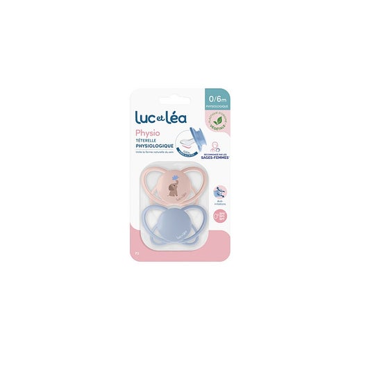 Luc Et Léa Physio Air Duo Chupete 0-6 M P2 2 uds