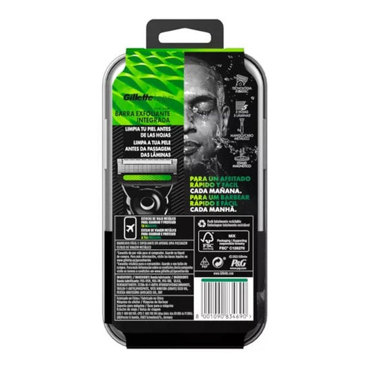 Gillette Skincare Labs Máquina + 1 Recambio + Funda Viaje Pack