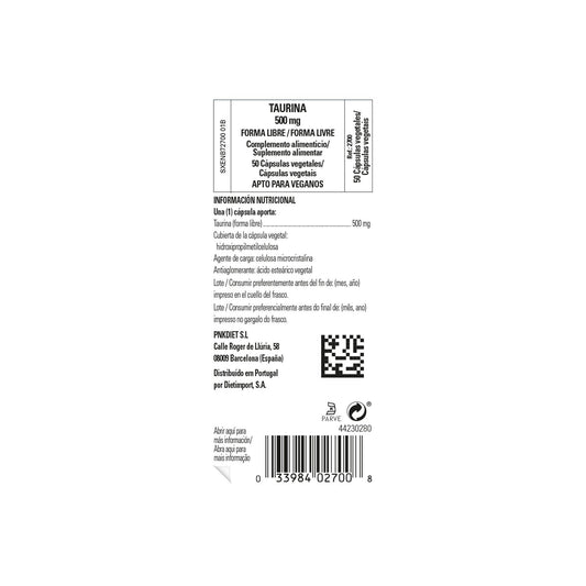 Solgar Taurina 500mg 50vcaps