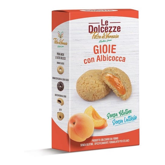 Le Dolcezze Pasta di Venezia Gioie Galletas Albaricoque Sin Gluten 180 g