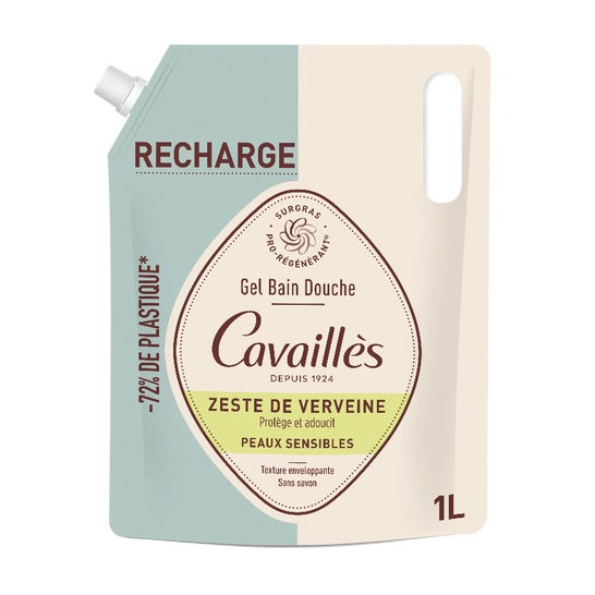 Cavaillès Gel de Ducha Zeste de Vervena Eco-Recarga 1000 ml