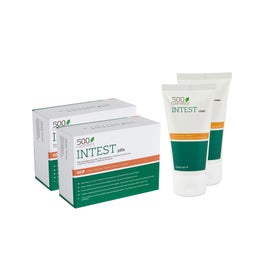 500Cosmetics Intest Hemorroides 2x60Caps + Crema 2x100ml
