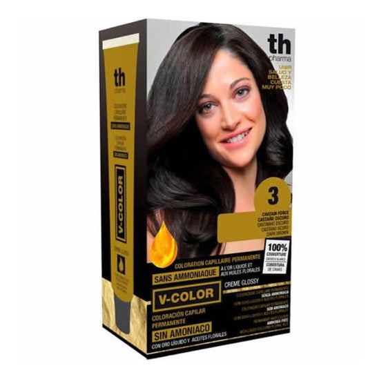 Th Pharma Vitalia Color nº 3 Castaño Oscuro Coloración Capilar Permanente Sin Amoníaco