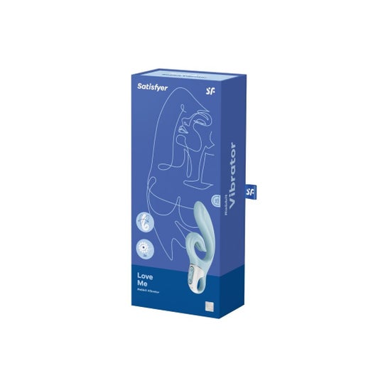 Satisfyer Love Me Vibrador Rabbit Azul 1ud