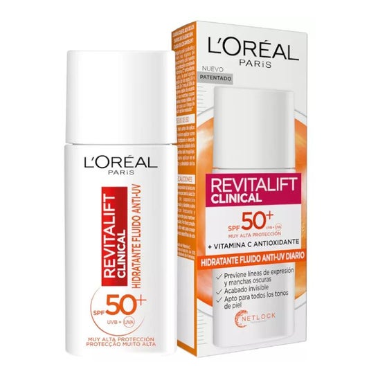 L'Oréal Revitalift Clinical Hidratante Fluido Anti-Uv SPF50+ 50ml