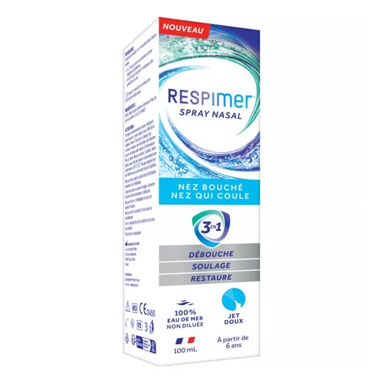 Respimer Spray Nasal Iso Adultos Niños 3 en 1 100 ml