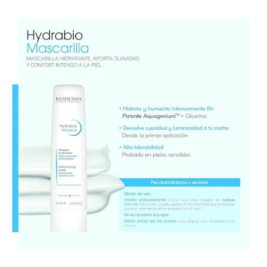 Bioderma Hydrabio Masque Mascarilla Hidratante 75ml