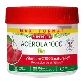 Super Diet Maxi Pot Acerola 1000 Bio 60 comprimidos