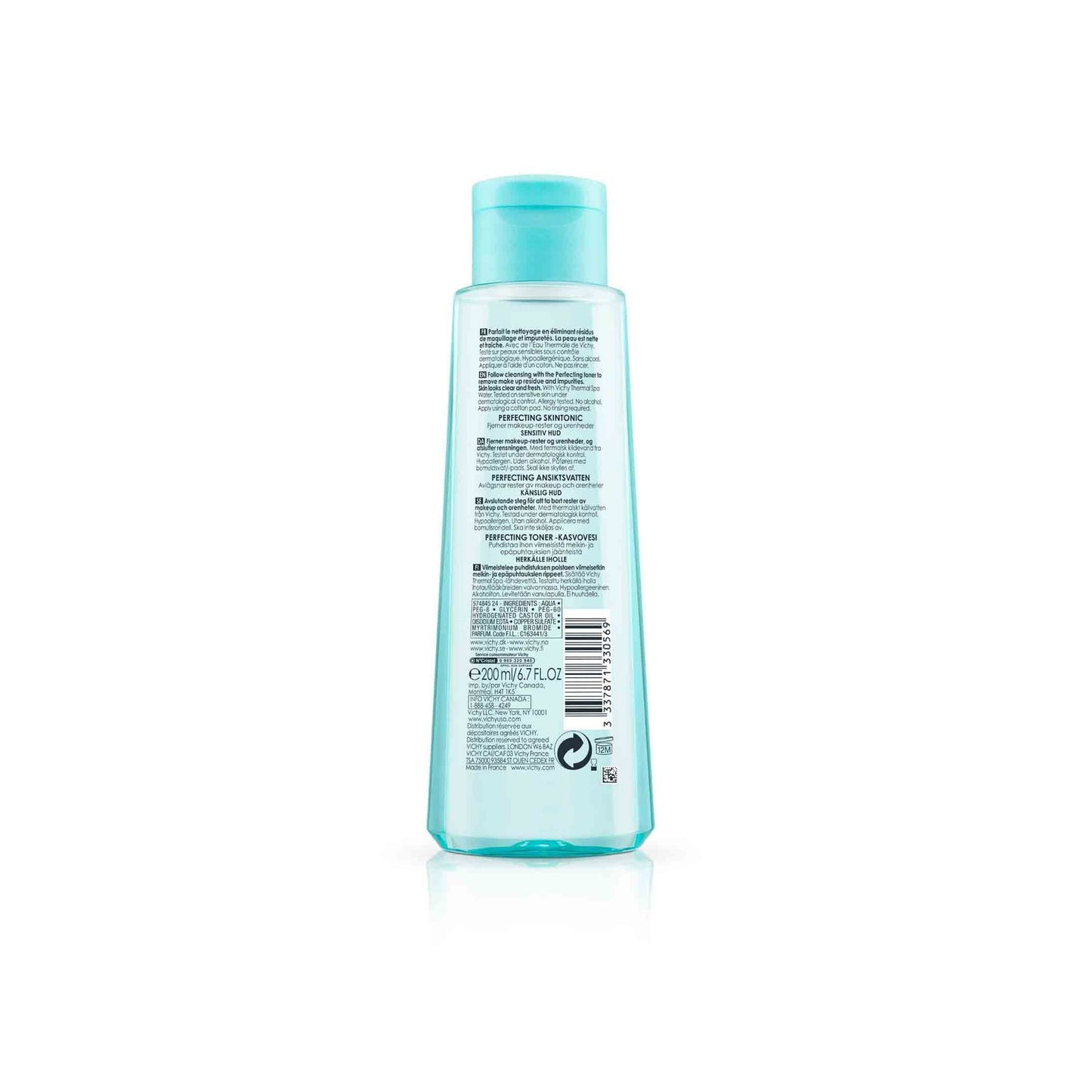 Vichy Pureté Thermale Tónico Calmante Perfeccionador 200ml