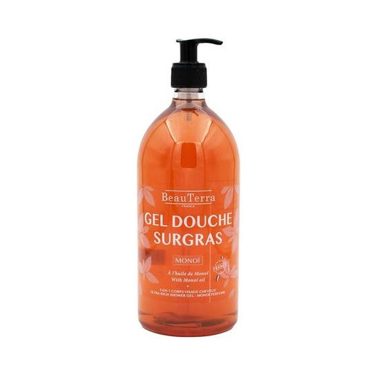 BeauTerra Monoï Surgras Gel de Ducha 1l