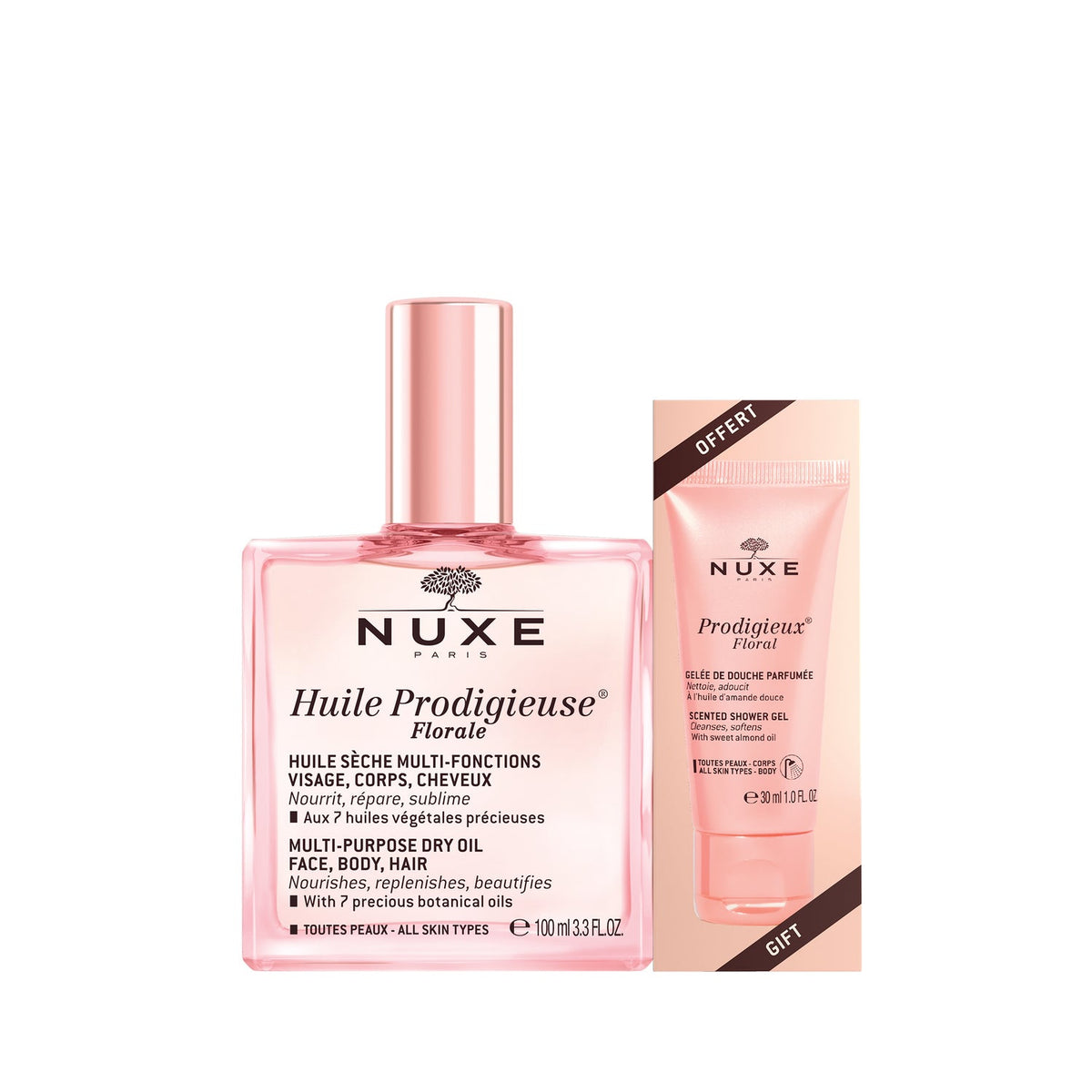 Nuxe Huile Prodigieuse Florale 100 ml + Gel de Ducha Perfumado 30 ml
