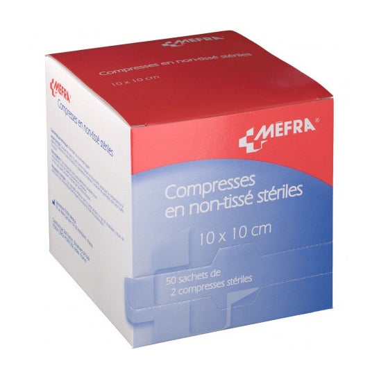 Mefra Compresas Estériles No Tejidas 10x10cm 2x50uds