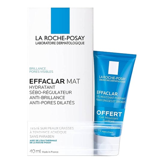 La Roche-Posay Effaclar Mat 40ml + Gel Limpiador Purificante 50ml