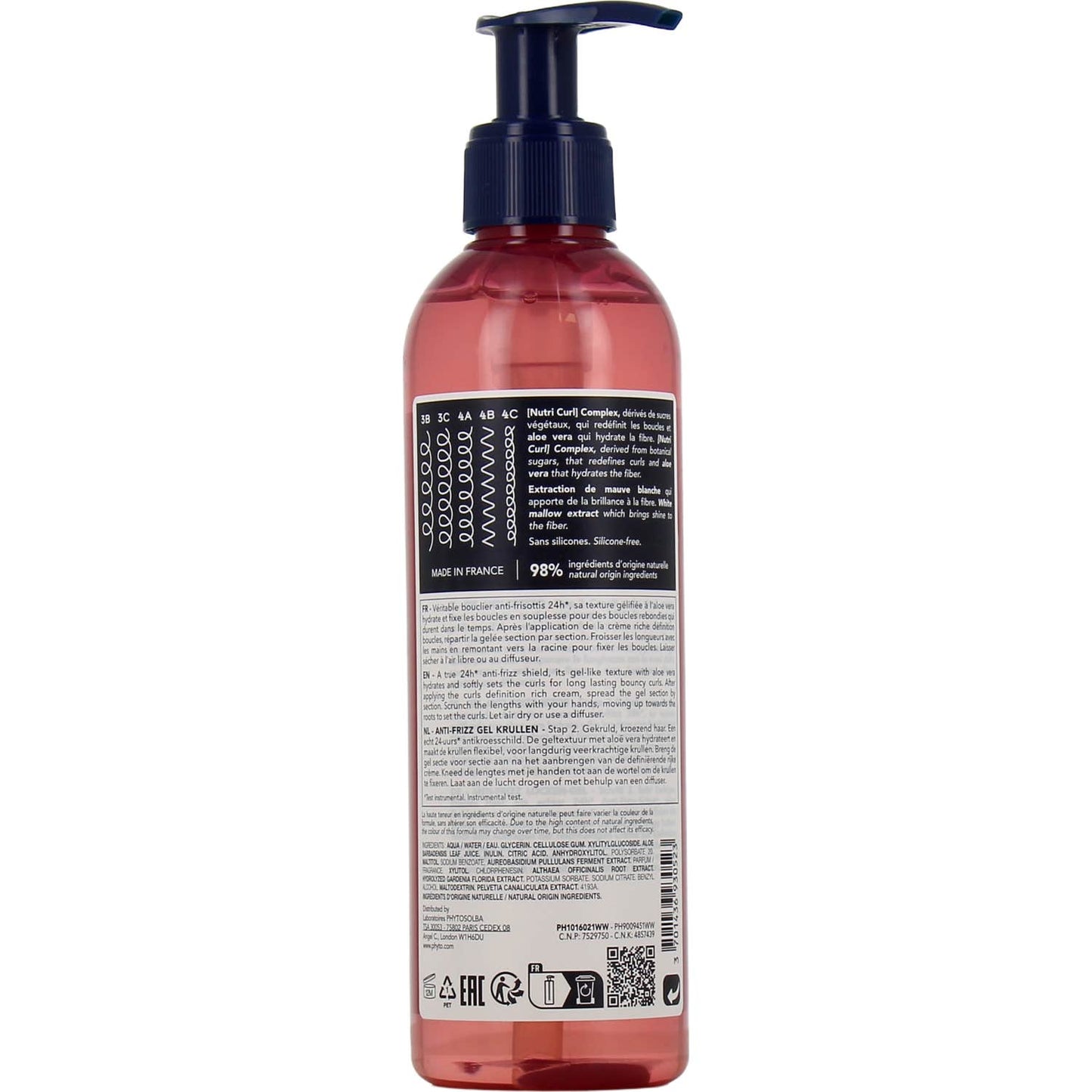 Phyto Rizos Intensos Gel Antifrizz 250 ml