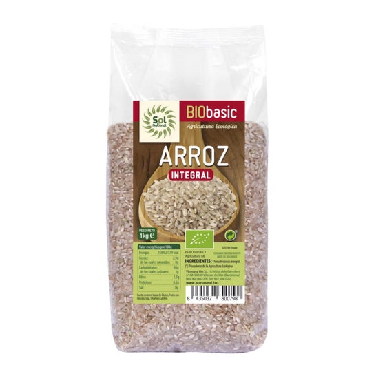 Solnatural Arroz Integral Redondo Bio 1000g