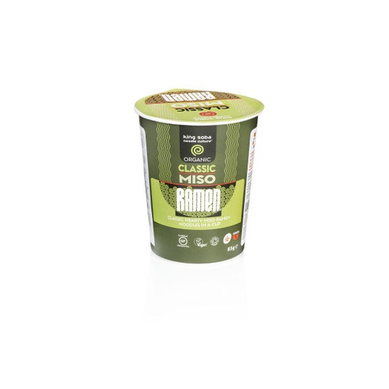 King Soba Vaso Ramen Miso Clásico Sin Gluten 85g