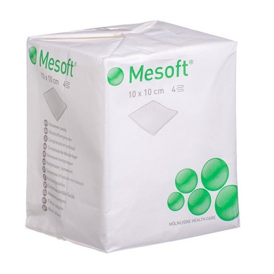 Mesoft Compresa No Estéril No Tejido 10x10cm 100uds