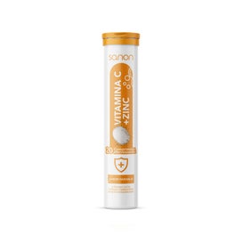 Sanon Sport Vitamina C + Zinc Sabor Naranja 20 comp efervescentes