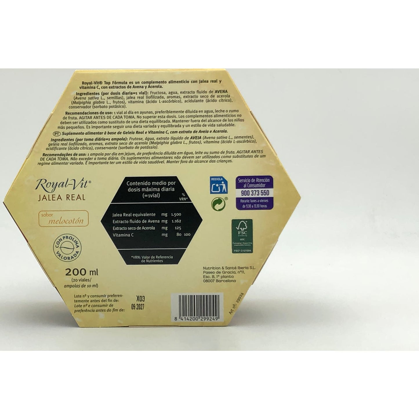Dietisa Royal-Vit Jalea Real Top Fórmula 20uds