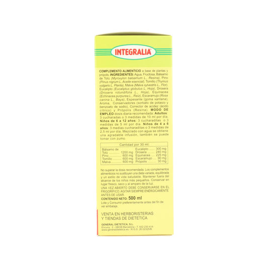 Integralia Jarabe Constifin Sin Azúcar 500ml