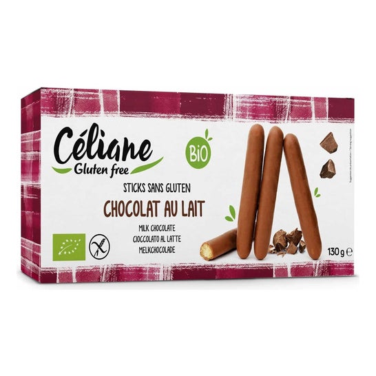 Celiane Sticks Chocolate Leche Bio 130 g