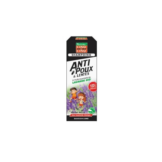 Cinq Sur Cinq Champú Anti Piojos y Liendres - Lavanda Botella Orgánica 100 ml + Peine