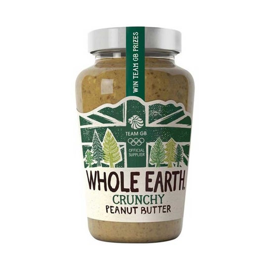 Whole Earth Crema de Cacahuete Crujiente Sin Azúcar 454g