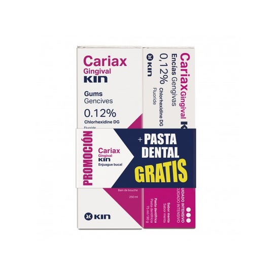 Kin Cariax Gingival Pack Colutorio 250ml + Pasta Dental